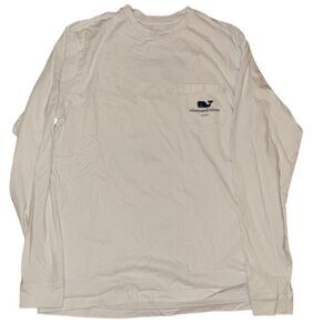 Vineyard-vines Women's Cream and Tan Shirt